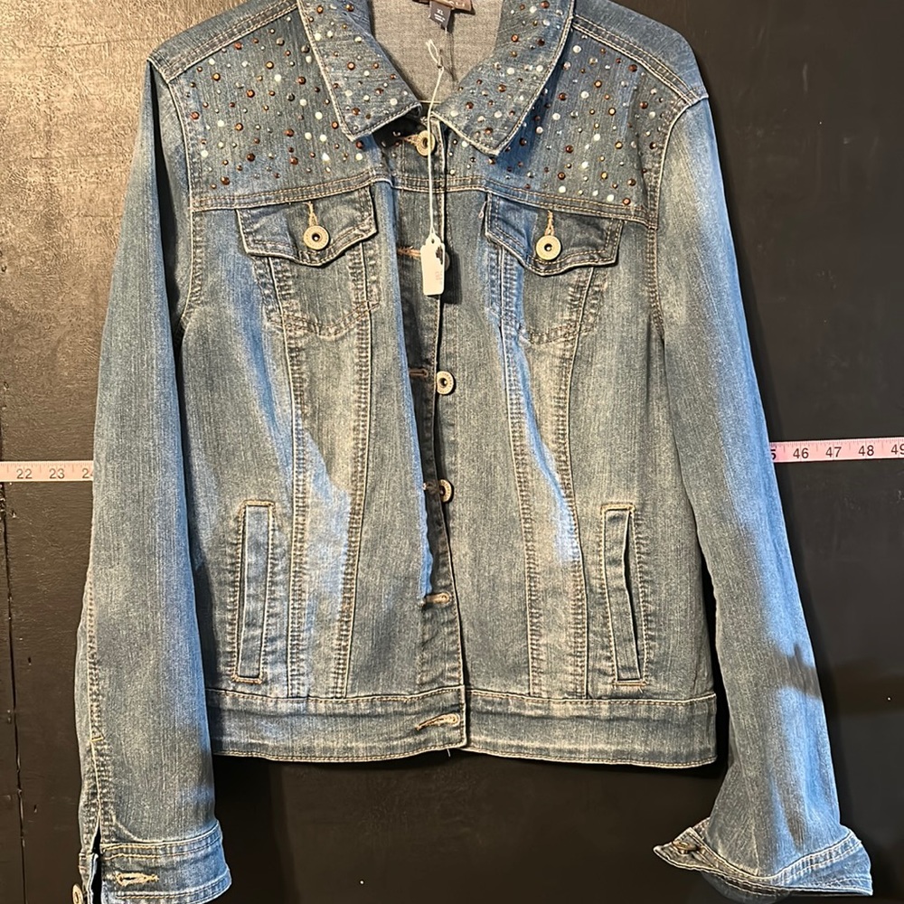 #7030 roz & ali denim jacket